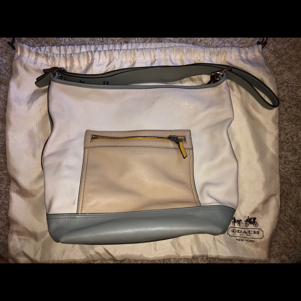 Authentic Coach Legacy Colorblock Hobo